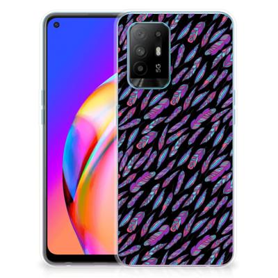 OPPO A94 5G | Reno5 Z | TPU bumper | Feathers Color OPPO A94 5G | Reno5 Z | TPU bumper | Feathers Color