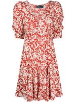 Polo Ralph Lauren robe plissée à fleurs - Rouge