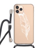 Pluim: iPhone 11 Pro Max Transparant Hoesje met koord