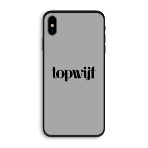 Topwijf Grijs Zwart: iPhone X Biologisch afbreekbaar hoesje