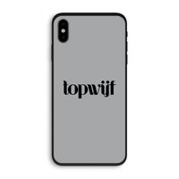 Topwijf Grijs Zwart: iPhone X Biologisch afbreekbaar hoesje
