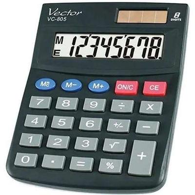 VECTOR KAV VC-805 KANTOORREKENMACHINE ZWART