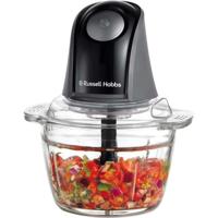 Mini Chopper - RUSSEL HOBBS - Mat Houtskool - 200 W - 1 L - Zwart