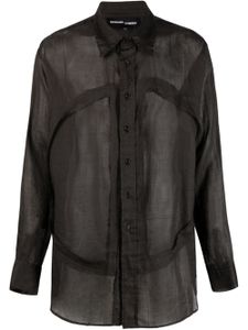 Edward Cuming chemise Lung Window - Noir