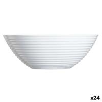 Kom Luminarc Harena Wit Glas 16 cm Multifunctioneel (24 Stuks)