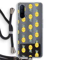 Ananas: OnePlus Nord CE 5G Transparant Hoesje met koord