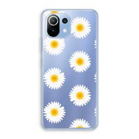 Margrietjes: Xiaomi Mi 11 Lite Transparant Hoesje Margrietjes: Xiaomi Mi 11 Lite Transparant Hoesje