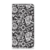 Samsung Galaxy S22 Plus Smart Cover Black Flowers - thumbnail