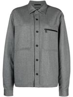 Zegna chemise Techmerino en laine - Gris