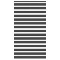 Zebra rolgordijn 125x230 cm stofbreedte 120,9 cm zwart