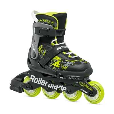 Microblade SL Black/Lime - Verstelbare Kinderskates