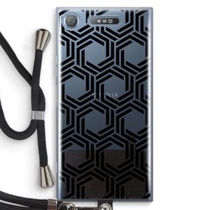 Geometrisch patroon: Sony Xperia XZ1 Transparant Hoesje met koord