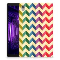Lenovo Tab M10 HD (2de generatie) Hippe Hoes Zigzag Multi Color