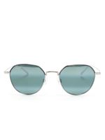 Maui Jim lunettes de soleil à monture ronde métalisée - Gris