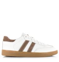 Babouche Yoyo white/lever Leer Dames