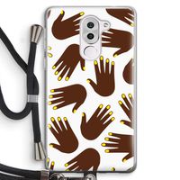 Hands dark: Honor 6X Transparant Hoesje met koord