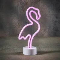 Luca Lighting led verlichting acryl flamingo 13x8.5x29.5cm roze