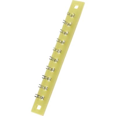 TRU COMPONENTS Soldeerlijst Enkele rij Totaal aantal polen 10 Epoxide (l x b x h) 74 x 9 x 1.5 mm 1 stuk(s)