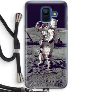 Spaceman: Samsung Galaxy A6 (2018) Transparant Hoesje met koord