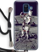 Spaceman: Samsung Galaxy A6 (2018) Transparant Hoesje met koord - thumbnail