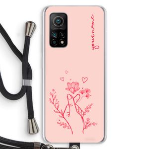 Giving Flowers: Xiaomi Mi 10T 5G Transparant Hoesje met koord