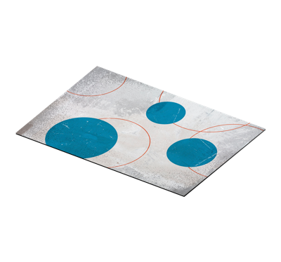 Rechthoekige placemat brutalisme design