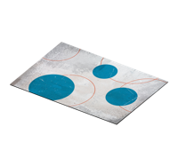 Rechthoekige placemat brutalisme design