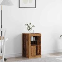 Bijzetkast Oud hout 41 x 37 x 67 cm Bewerkt hout