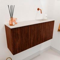 Toiletmeubel Mondiaz Joya Dlux | 90 cm | Meubelkleur Ruby | Faye wastafel Meli Wasbak Rechts | Zonder kraangat(en) Toiletmeubel Mondiaz Joya Dlux | 90 cm | Meubelkleur Ruby | Faye wastafel Meli Wasbak Rechts | Zonder kraangat(en)