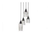 BePureHome Hanglamp Multiple Glas, 4-lamps - Zwart - thumbnail