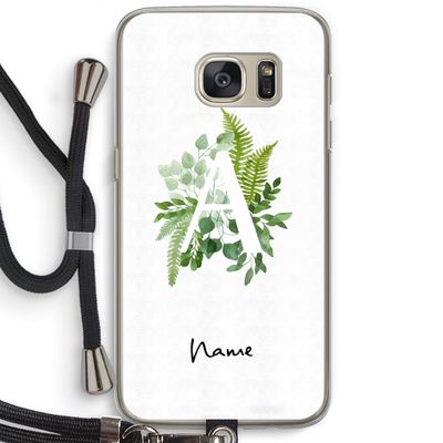 Green Brush: Samsung Galaxy S7 Transparant Hoesje met koord