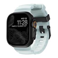Nomad Rocky Point Band Apple Watch Ultra 46mm / 49mm Icy Blue Glow Connector Black