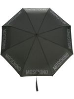 Moschino parapluie compact à logo imprimé - Gris - thumbnail