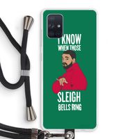 Sleigh Bells Ring: Samsung Galaxy A71 Transparant Hoesje met koord