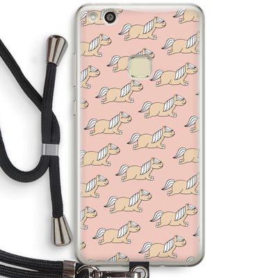 Ponys: Huawei Ascend P10 Lite Transparant Hoesje met koord