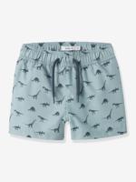 Ruime zwemshort voor jongens met dinosaurusprint van NAME IT lichtblauw