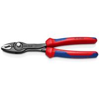 Frontgrijptang TwinGrip lengte 200 mm gepolijst meercomponenten mantels zwart ge