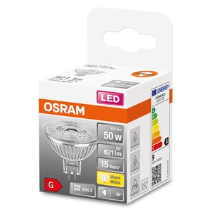 OSRAM 4058075433762 LED-lamp Energielabel F (A - G) GU5.3 Reflector 6.5 W = 50 W Warmwit (Ø x l) 50 mm x 46 mm 1 stuk(s)