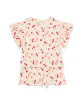 HEMA Kinder Kledingset Bloemen Ecru (ecru)