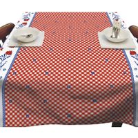 Hollandse tegeltjes/ruitjes print tafelkleden/tafelzeilen 140 x 250 cm rechthoekig   -