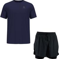 Odlo Zeroweight Shirt 2in1 Short Set Heren