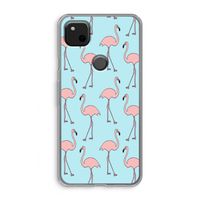 Anything Flamingoes: Google Pixel 4a Transparant Hoesje