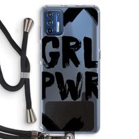 Girl Power #2: Motorola Moto G9 Plus Transparant Hoesje met koord