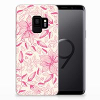 Samsung Galaxy S9 TPU Case Pink Flowers