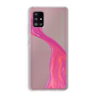Paarse stroom: Samsung Galaxy A51 5G Transparant Hoesje