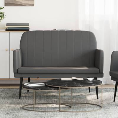 Bankje 107x80x81 cm kunstleer grijs Bankje 107x80x81 cm kunstleer grijs