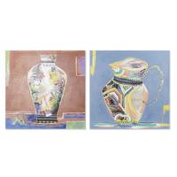 Canvas DKD Home Decor Pijnboom Canvas 80 x 2,8 x 80 cm