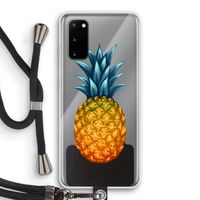 Grote ananas: Samsung Galaxy S20 Transparant Hoesje met koord
