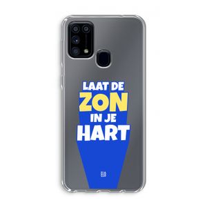 Laat de zon in je hart: Samsung Galaxy M31 Transparant Hoesje