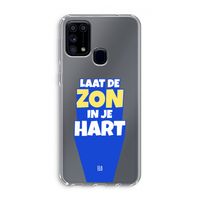 Laat de zon in je hart: Samsung Galaxy M31 Transparant Hoesje